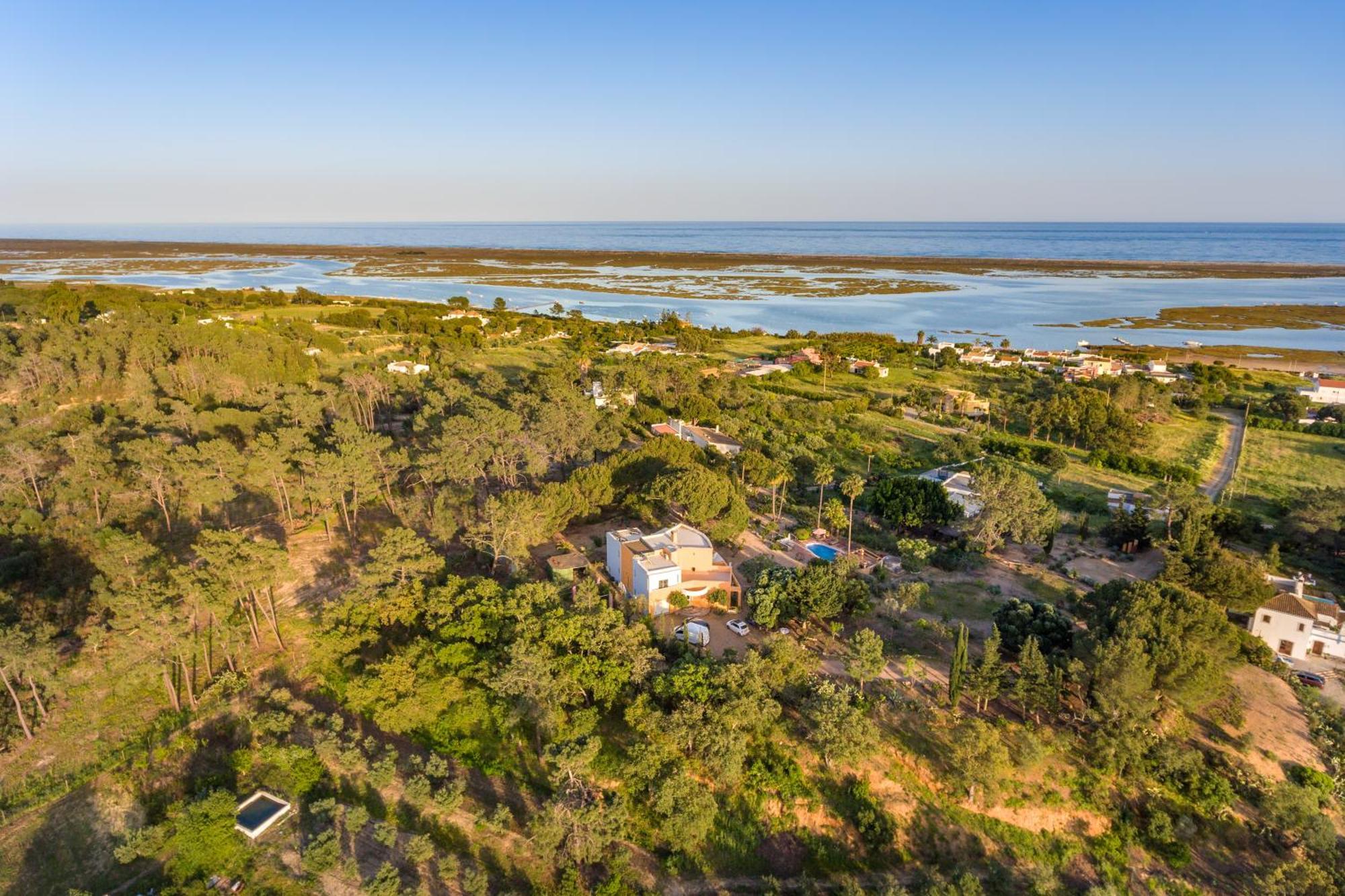Meia Lua - Your Private Artsy Paradise Overlooking The Ria Formosa With Pool And Sea Views Near Barril Beach, Tavira 斯代塔维拉 外观 照片
